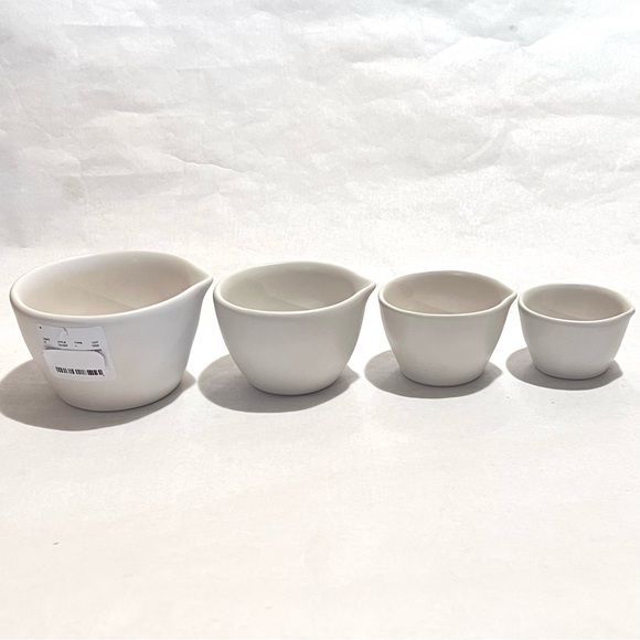 Rae Dunn Matte White Ceramic Measuring Cups - Picture 10 of 12